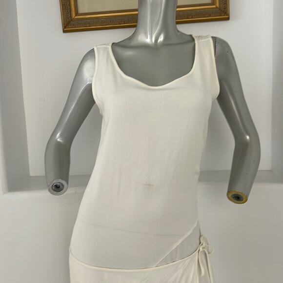 CLOTHES SARA STURGEON MAXI WRAP DRESS BEIGE SIZE 2 - Picture 5 of 14